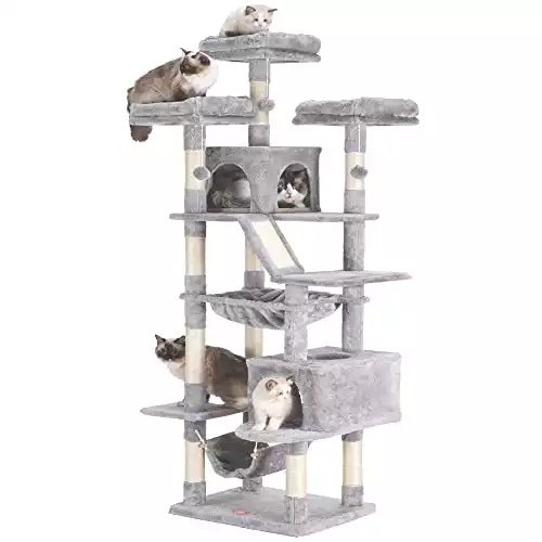 Heybly Cat Tree 73" XXL Large Cat Tower for Large Indoor Cats